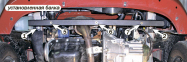 Защита двигателя и КПП FIAT Panda (2003-2012) 1,1; 1,2; 1,3D 2