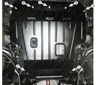 Защита двигателя и КПП NISSAN Sentra (2013-2019) 1,6;1,8