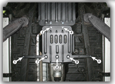 Защита РКПП MITSUBISHI L200 (2006-2015) 3,0; 2,5TD