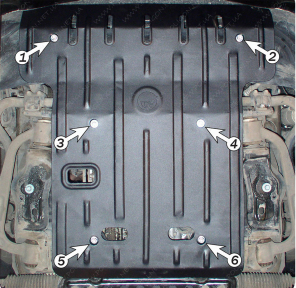 Захист двигуна MERCEDES-BENZ S-class W220 (2002-2005) 5,0 4matic