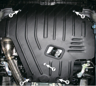 Защита двигателя SUBARU Impreza (2007-2015) 1,5; 2,0; 2,5; 2,5T