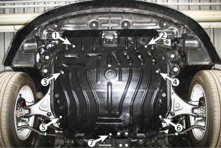 Защита двигателя и КПП HYUNDAI Sonata (2010-2014) 2,0