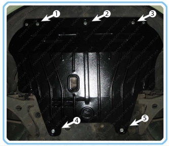 Защита двигателя и КПП Volvo C70 (2006-2013)