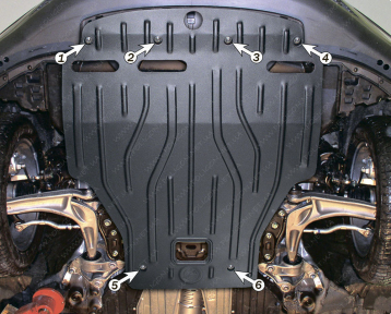Захист двигуна та КПП HONDA Civic (2006-2011) хетчбек 1,4; 1,8 Англія