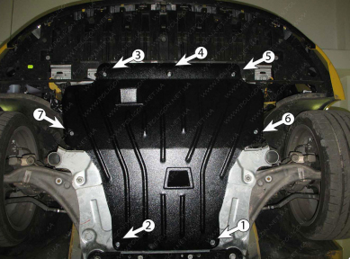 Защита двигателя и КПП RENAULT Megane RS Coupe (2011-2015) 2,0