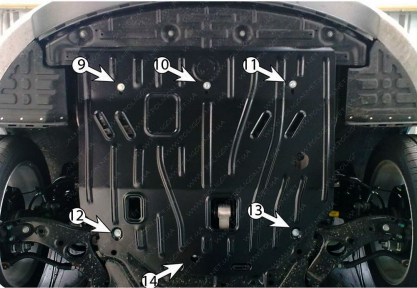 Защита двигателя и КПП KIA Optima K5 (2010-2015) 2,0; 2,4; EU/USA