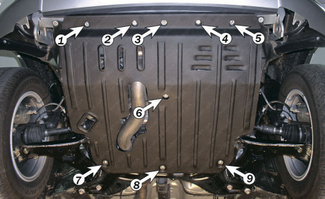 Захист двигуна та КПП TOYOTA RAV4 (2000-2005) 2,0; 2,0D