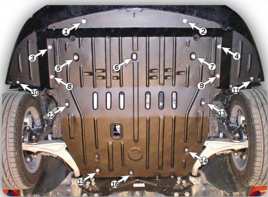 Захист двигуна та КПП ALFA ROMEO 159 (2005-2011) 2,2 JTS