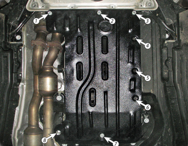 Защита КПП BMW E71 X6 (2008-2013) 3,0i; 4,4