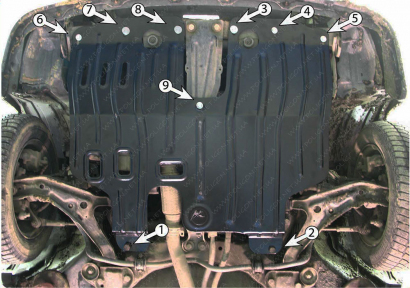 Защита двигателя и КПП NISSAN Primera P10 (1990-1996) 1,6; 2,0