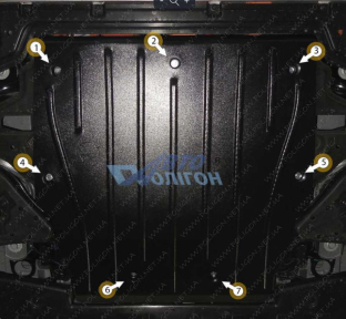 Защита двигателя ZEEKR 007 (2022+) Electric, задняя
