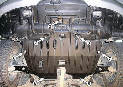 Защита двигателя и КПП TOYOTA Camry 30 (2001-2006) 2,4; 3,0