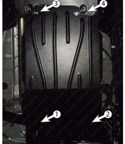 Захист РКПП MITSUBISHI Pajero Sport (2015-; 2019-) 2,4 TDi