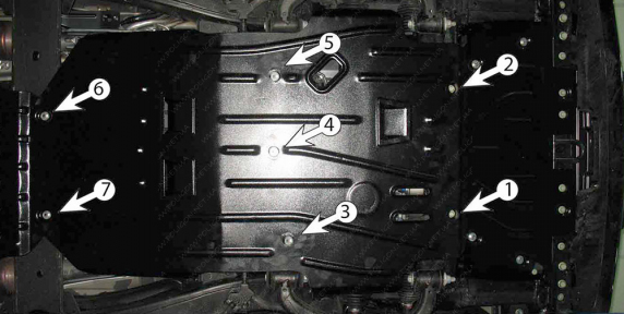 Захист двигуна та КПП NISSAN Patrol Y62 (2011+) 5,6 4х4 АКПП