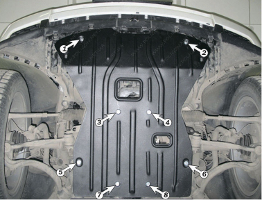 Захист двигуна LAND ROVER Range Rover L322 (2002-2012)