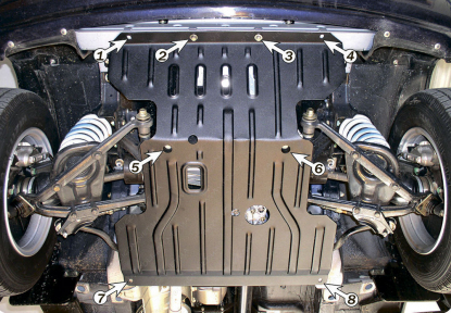 Защита двигателя и КПП CHEVROLET Niva (2002-2019) 1,7