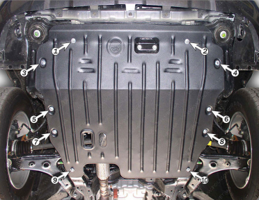 Защита двигателя и КПП HYUNDAI Santa Fe (2000-2006)