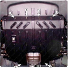 Защита двигателя и КПП GEELY BO (2006+) 1,5