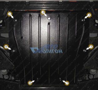 Защита двигателя ZEEKR X (2022+) Electric, задняя