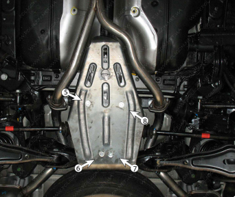 Защита дифференциала HYUNDAI Santa Fe (2010-2013) 2,2 CRDi