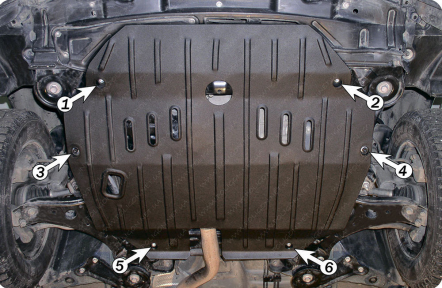 Защита двигателя и КПП TOYOTA Previa (2000-2006) 2,4; 3,0|2,0DI