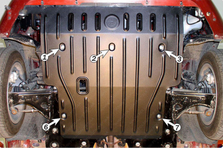 Защита двигателя и КПП FIAT Grande Punto (2006-2010)