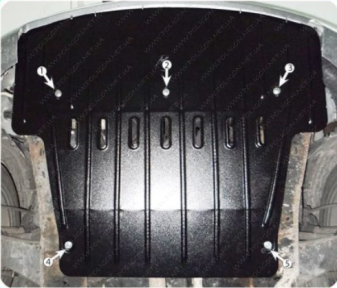 Защита двигателя и КПП FORD Mondeo (2000-2007) 2,0 D без переднего пластика