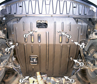 Защита двигателя и КПП HONDA Accord 6 (1998-2002) 1,8; 2,0 Англия