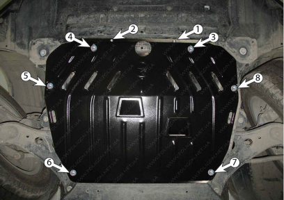 Защита двигателя и КПП TOYOTA Highlander (2000-2010) 3,0; 3,3