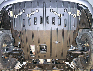 Захист двигуна та КПП DAEWOO Nubira 2 (1999-2002) 2,0