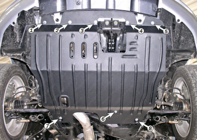 Защита двигателя и КПП MITSUBISHI Outlander (2003-2006) 2,0 turbo