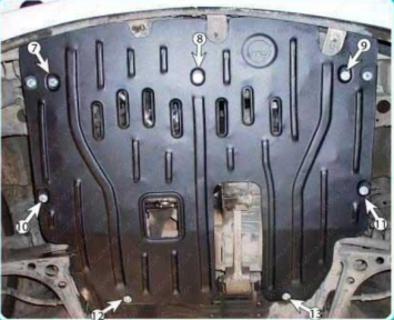 Защита двигателя и КПП FORD Galaxy (1997-2000) 1,9D; 2,5