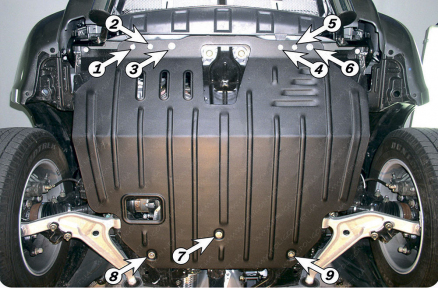 Защита двигателя и КПП NISSAN X-TRAIL T30 (2001-2007)