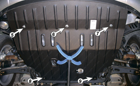 Захист двигуна та КПП FORD Fusion (2002-2012) 1,4, 1,6/1,6TDCi МКПП