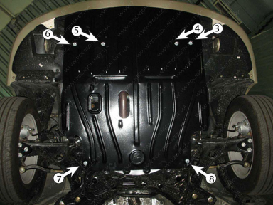 Защита двигателя и КПП LIFAN 320 (2009+) 1,3 МКПП