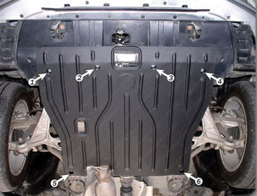 Защита двигателя и КПП ACURA RL (2004-2008) 3,5