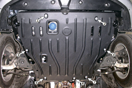 Защита двигателя HYUNDAI Sonata (2005-2010) 2,0; 2,4
