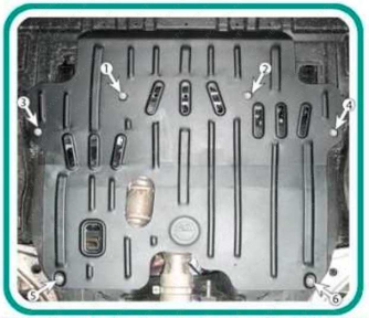 Защита двигателя и КПП NISSAN Teana J32 (2008-2014) 2,5; 3,5