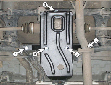 Защита дифференциала HYUNDAI Tucson (2004-2010) 2,0; 2,7