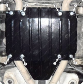 Захист РКПП JEEP Grand Cherokee (2017-2021) 3,0D; 3,6; 5,7