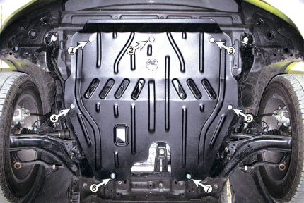 Защита двигателя и КПП NISSAN X-TRAIL T31 (2007-2014)