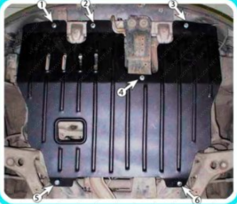 Защита двигателя и КПП MITSUBISHI Lancer (1996-2003) 1,3