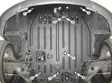 Защита двигателя и КПП MITSUBISHI Galant (2004-2012) США, Европа
