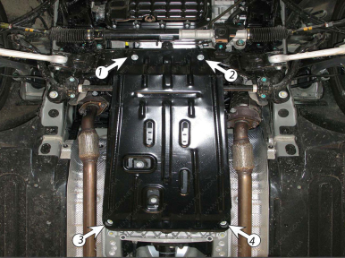 Захист КПП HYUNDAI Genesis (2008+) 3,8 задній привод