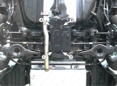 Защита дифференциала KIA Sportage 3 (2010-2016) 1,7CRDi; 2,0 CRDI