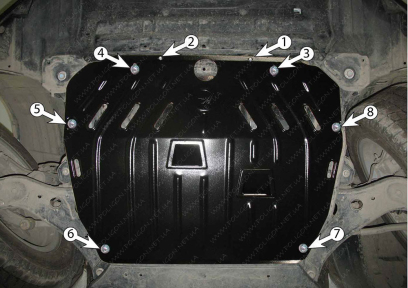 Защита двигателя и КПП TOYOTA Highlander (2010-2013) 3,5 АКПП