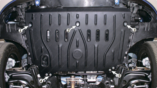 Захист двигуна та КПП PEUGEOT 207 (2006-2012) 1,4; 1,6