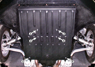 Защита двигателя и КПП AUDI A8 D3 (2006-2010) 3,2; 4,2; 6,0