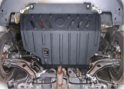 Защита двигателя и КПП FIAT Palio (2004-2011) 1,0