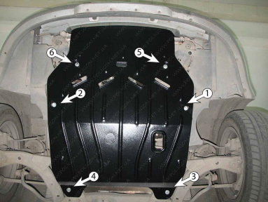 Защита двигателя и КПП CHEVROLET Cobalt (2004-2010) 2,2 АКПП